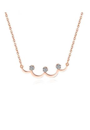 Collana con Brillanti Oro Rosa | Piuval