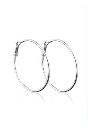 Orecchini a Cerchio Argento - 7 cm | Piuval