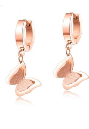 Orecchini Oro Rosa Butterfly | Piuval