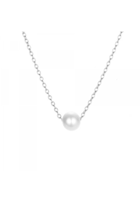 Collana Argento con pendente Perla | Piuval