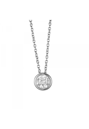 Collana Argento con brillante circolare | Piuvall