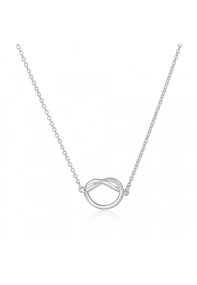 Collana colore argento con intreccio | Piuval