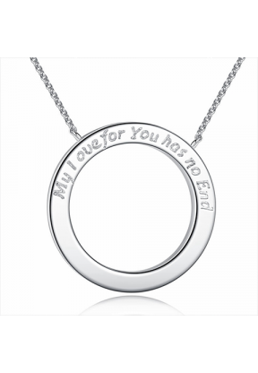 Collana “my love” colore argento | Piuval