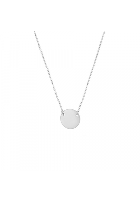 Collana Lunga Argento con Cerchio Pieno | Piuval