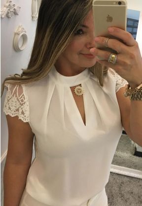 Camicetta bianca mezze maniche