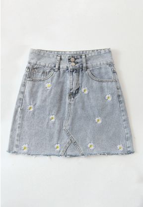 Gonna di Jeans a fiori