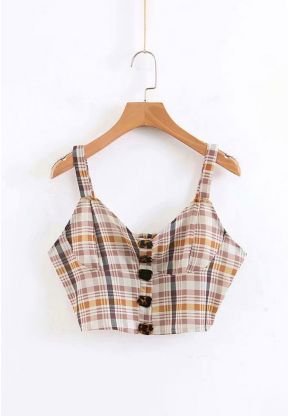 Top a quadri con bottoni