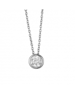 Collana Argento con brillante circolare | Piuvall