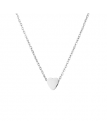 Collana Lunga Argento con Cuore | Piuval
