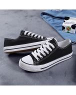 Sneakers suola bassa nere